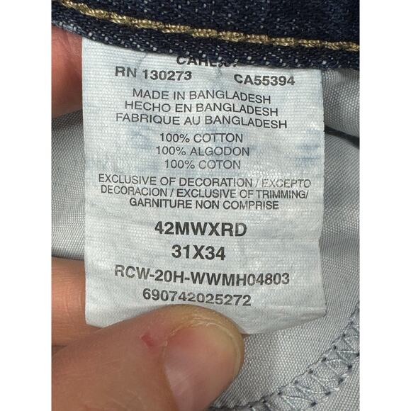 Wrangler 20X Men's Bootcut Western Blue Denim Jeans - Size 31x34 (31x32) - Picture 5 of 5